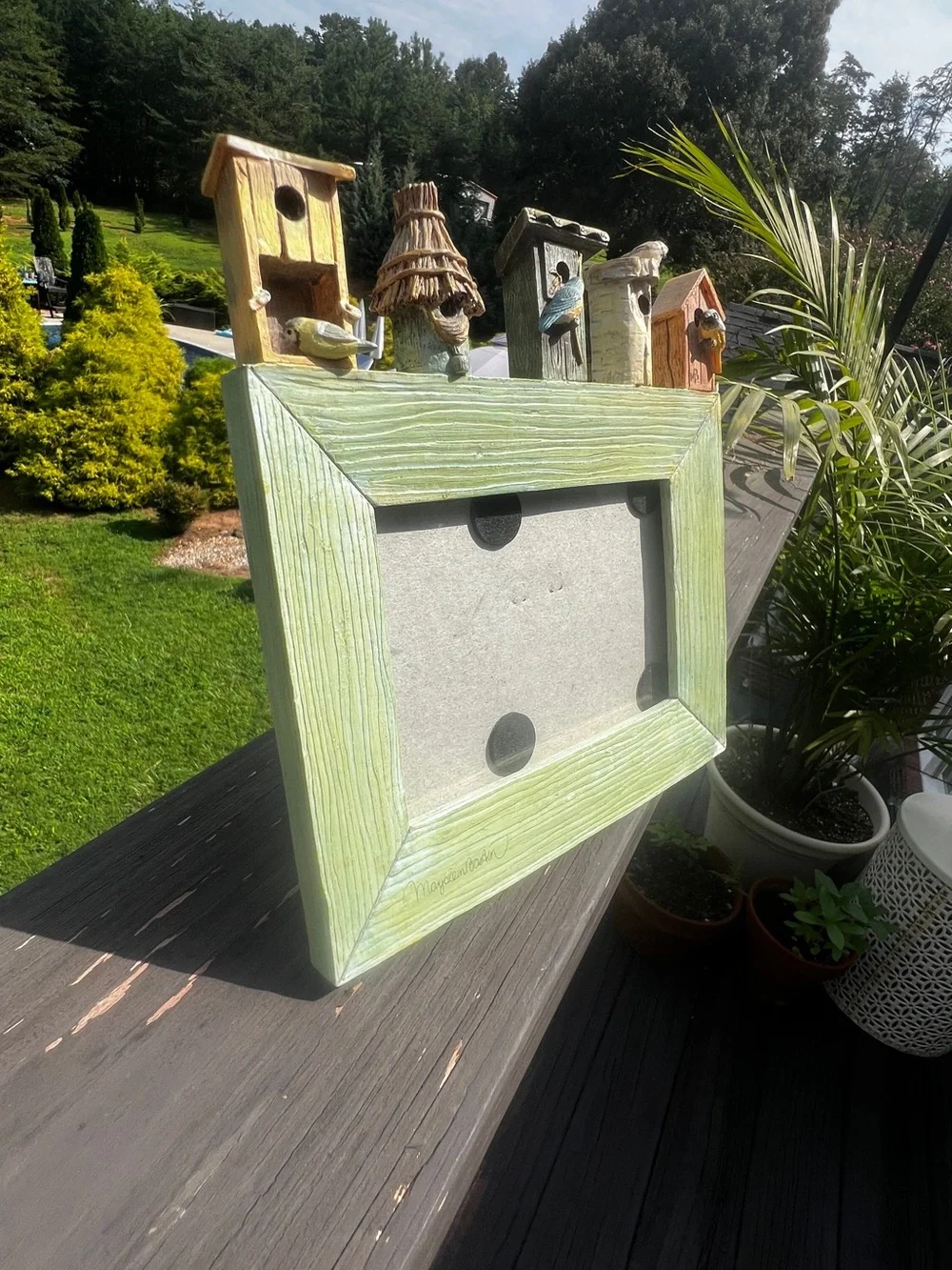 Vintage Hallmark Marjolein Bastin Nature’s Sketchbook Birdhouse Frame